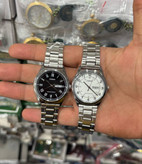ساعت مچی مردانه کاسیو (CASIO) مدل دوتاریخ موتور ژاپن، ضدآب ۱۰۰٪ و بند استیل